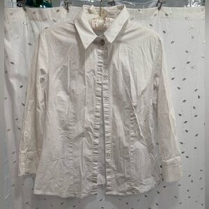 Bovona Classic White Button-Up Shirt